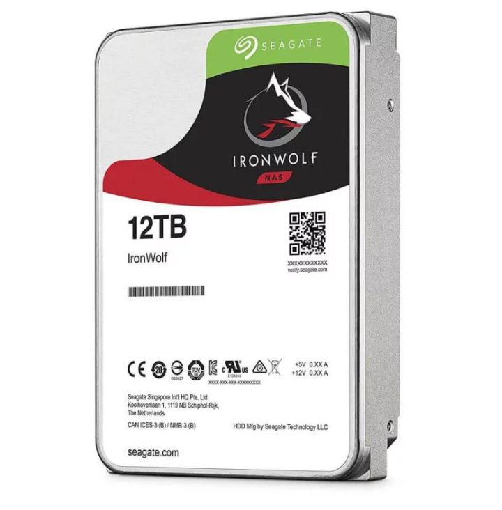 Seagate 12TB 3.5" IronWolf SATA3 NAS 24x7 7200RPM Performance HDD (ST12000VN0008) 3 Years Warranty-0