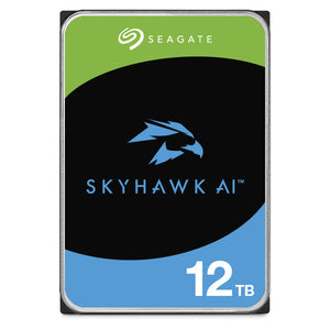 Seagate 12TB 3.5" SkyHawk AI Surveillance SATA HDD 256MB Cache, 7200RPM, 24x7 workload, DVR and NVR Systems-0