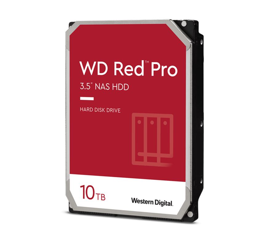 Western Digital WD Red Pro 10TB 3.5" NAS HDD SATA3 7200RPM 256MB Cache 24x7 300TBW ~24-bays NASware 3.0 CMR Tech 5yrs wty ~WD100EFBX-0