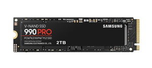 Samsung 990 Pro 2TB Gen4 NVMe SSD 7450MB/s 6900MB/s R/W 1550K/1200K IOPS 600TBW 1.5M Hrs MTBF for PS5 5yrs Wty-0