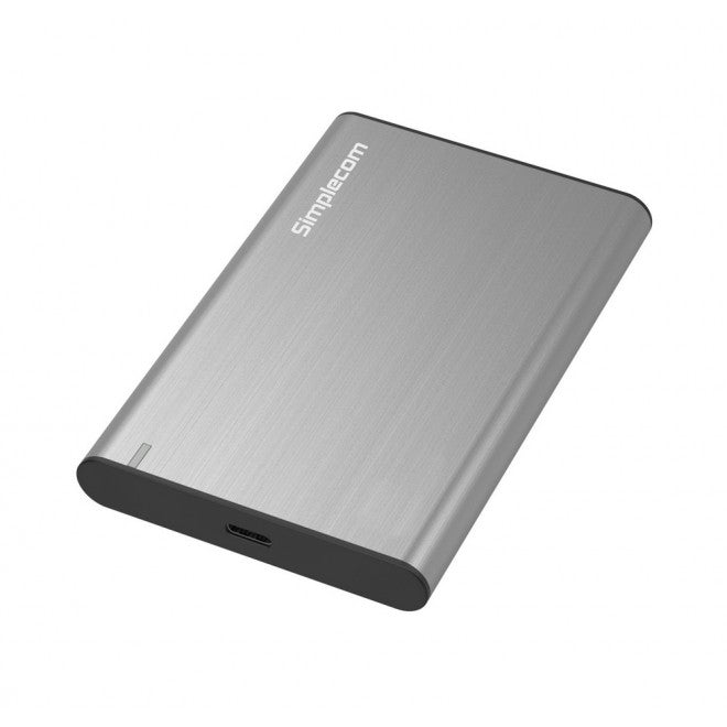 Simplecom SE221 Aluminium 2.5'' SATA HDD/SSD to USB 3.1 Enclosure Grey-0