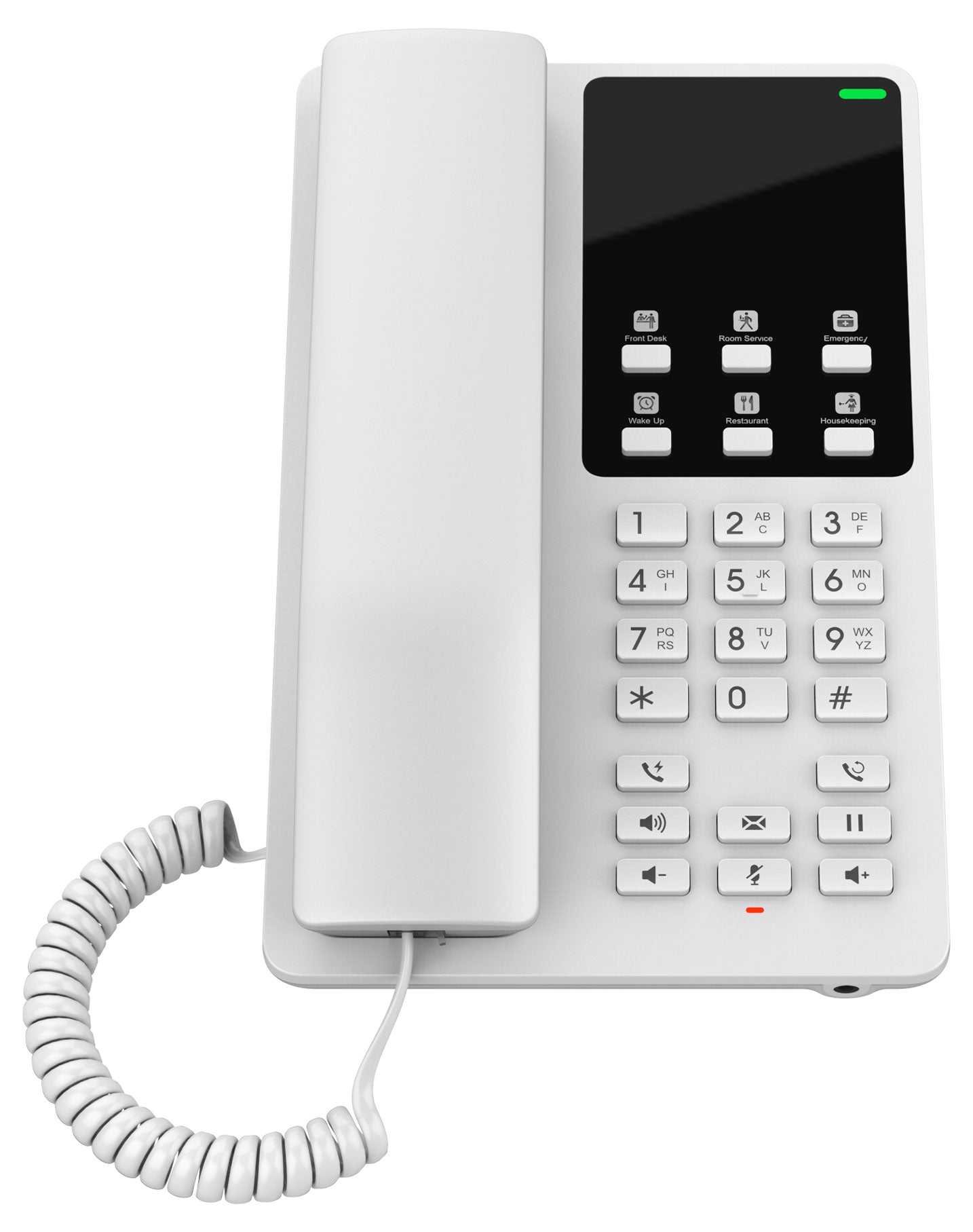 Grandstream GHP620 Hotel Phone, 2 Line IP Phone, 2 SIP Accounts, HD Audio, White Colour, 1Yr Wty-0