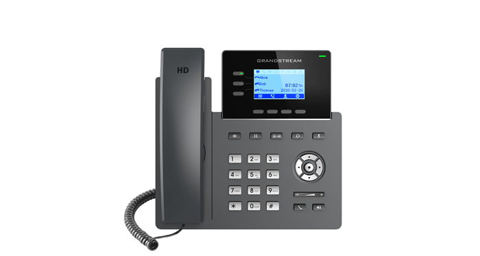 Grandstream GRP2603 Carrier Grade 3 Line IP Phone, 3 SIP Accounts, 2.98" LCD, 132x64 Screen, HD Audio, Wi-Fi, 5 way Conference, 1Yr Wtyf-0