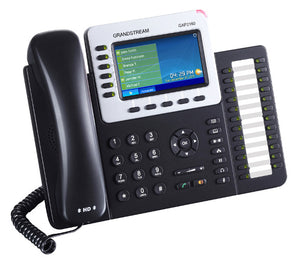 Grandstream GXP2160 6 Line IP Phone, 6 SIP Accounts,  480x272 Colour LCD, Dual GbE, 5 program keys, 24 BLF keys, Built-In Bluetooth-0