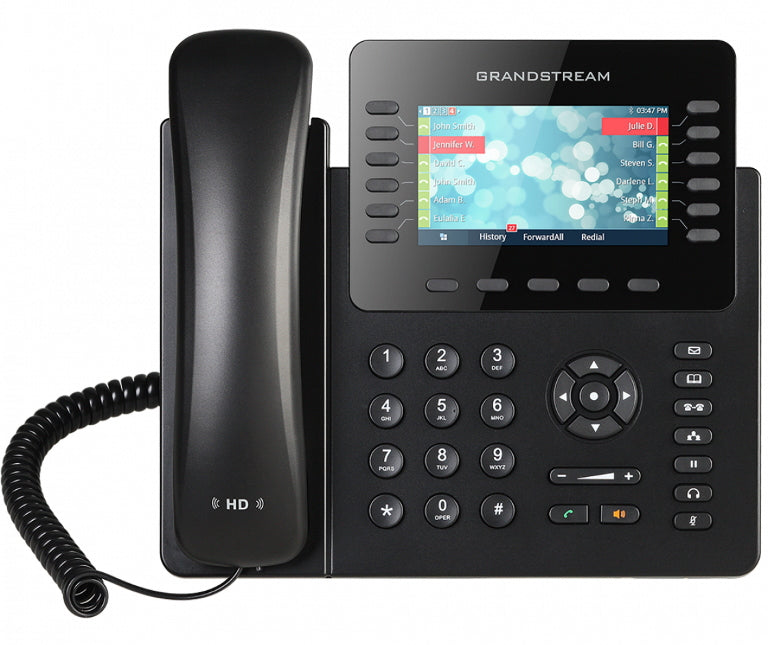 Grandstream GXP2170 12 Line IP Phone, 6 SIP Accounts, 480x272 Colour Screen, HD Audio, Build In Bluetooth, Powerable Via POE-0
