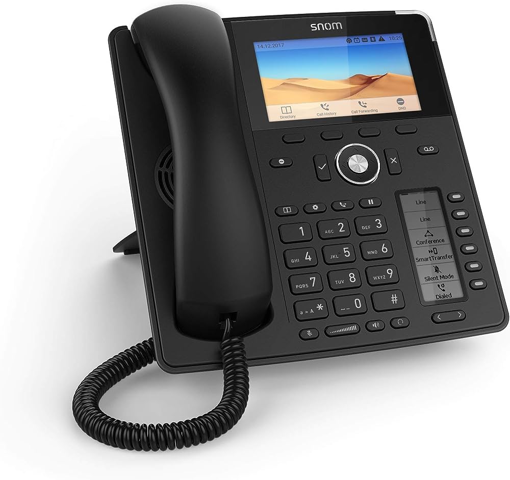 SNOM D785N SIP Desk Phone, 4.3 Inch Colour Display, 480 x 272 Pixels, HD Audio, USB, 48 Self-Labeling Keys-0