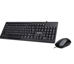 Gigabyte KM6300 USB Wired Keyboard  Mouse Combo multimedia controls 1000dpi Adjustable Portable slim receiver Stylish design comfort-0