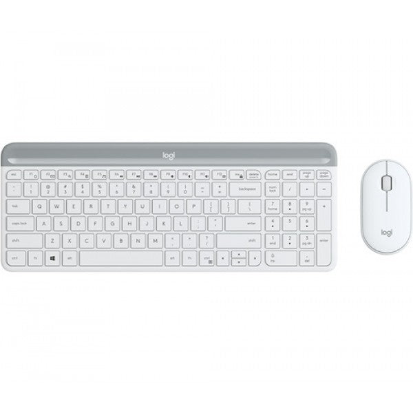 Logitech MK470 Slim Wireless Keyboard Mouse Combo Nano Receiver 1 Yr Warranty -White-0