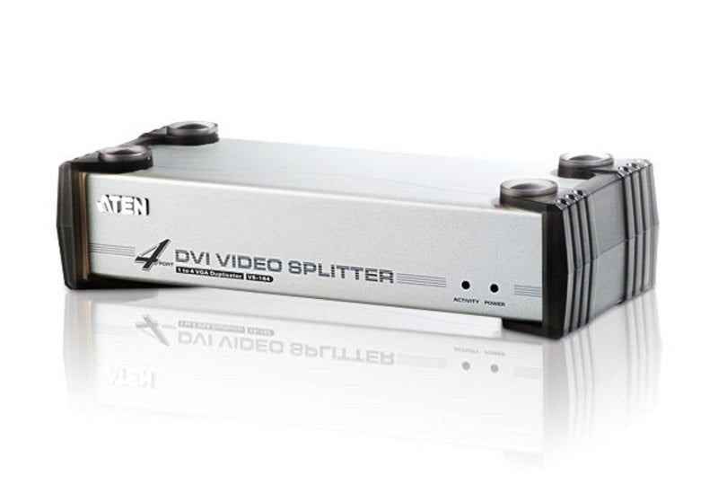 Aten Video Splitter 4 Port DVI Video Splitter w/ Audio, 1920x1200@60Hz, Cascadable to 3 Levels (Up to 64 Outputs)-0