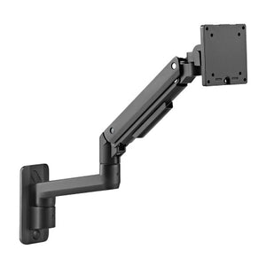 Brateck Fabulous Wall Mounted Heavy-Duty Gas Spring Monitor Arm 17"-49",Weight Capacity (per screen)20kg(Black)-0