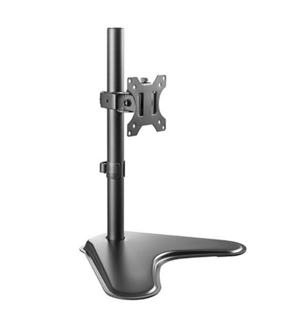 Brateck Single Free Standing Screen Economical double Joint Articulating Stell Monitor Stand Fit Most 13"-32" Monitor Up to 8 kg VESA 75x75/100x100-0
