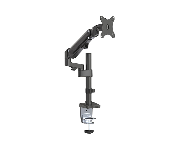 Brateck Single Monitor Heavy-Duty Aluminum Gas Spring Monitor Arm Fit Most 17" - 35" Monitors Up to12kg per screen VESA 75x75/100x100-0
