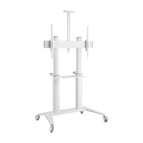 Brateck Ultra-Modern Large Screen Aluminum TV Cart  Fit 70"-120" Up to 140kg- White(LS)-0