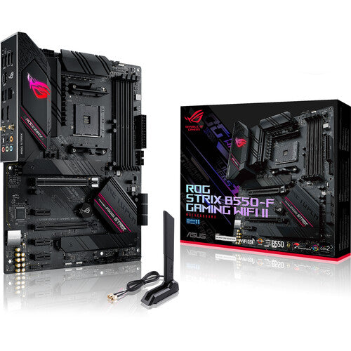 ASUS AMD B550 ROG STRIX B550-F GAMING WIFI II (Ryzen AM4) ATX Motherboard PCIe 4.0, Intel 2.5Gb Ethernet, WiFi 6E, Dual M.2 Heatsink, SATA 6, (WIFI6)-0