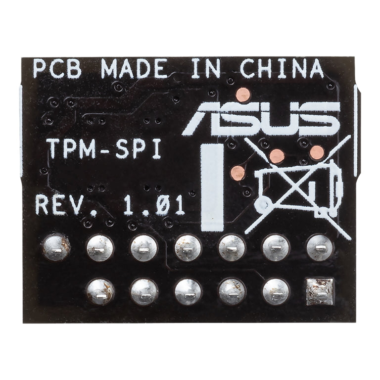 ASUS TPM-SPI TPM Chip, Improve Your Computer's Security. 14-1 pin and SPI interface, Nuvoton NPCT750, Compliant With TCG Specification Family 2.0-0