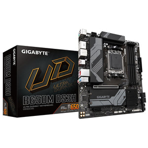 Gigabyte B650MDS3H 1.0 AMD AM5 ATX Motherboard 4x DDR5~128GB,2x PCIe x16, 2x M.2, 4x SATA 6, 3x USB 3.2, 1x USB-C, 4x USB 2.0-0