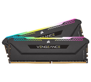 Corsair Vengeance RGB PRO SL 32GB (2x16GB) DDR4 3200Mhz C16 Black Heatspreader Desktop Gaming Memory-0