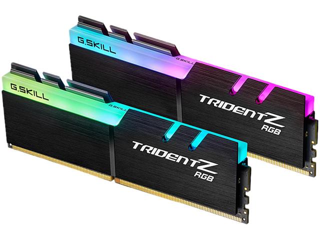 G.SKILL F4-3600C17D-32GTZR 32GB (2 x 16GB)/ PC4-28800 / DDR4 3600 Mhz/ Timings 17-19-19-39/ Voltage 1.35V/ Trident Z RGB-0