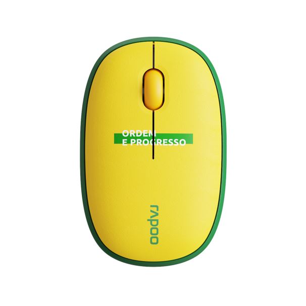 (LS) RAPOO Multi-mode wireless Mouse  Bluetooth 3.0, 4.0 and 2.4G Fashionable and portable, removable cover Silent switche 1300 DPI Brazil - world cup-0