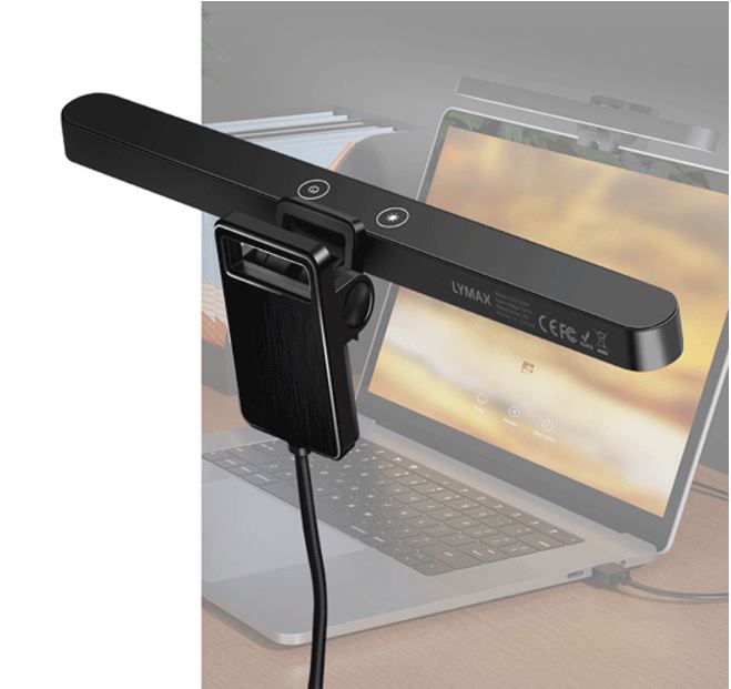 Sansai GL-T133 Laptop Monitor Light Bar 3 kind of color temperature RA80 high color rendering Magnetic rotation structure USB powered 2 touching key-0