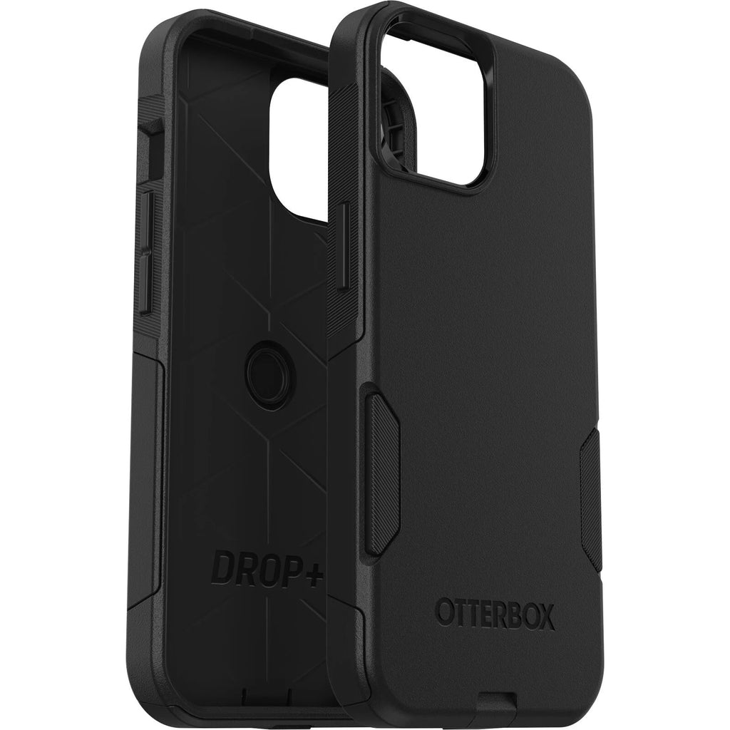 OtterBox Commuter Apple iPhone 15 Pro (6.1") Case Black - (77-92561), Antimicrobial, DROP+ 3X Military Standard, Dual-Layer, Raised Edges, Port Covers-0