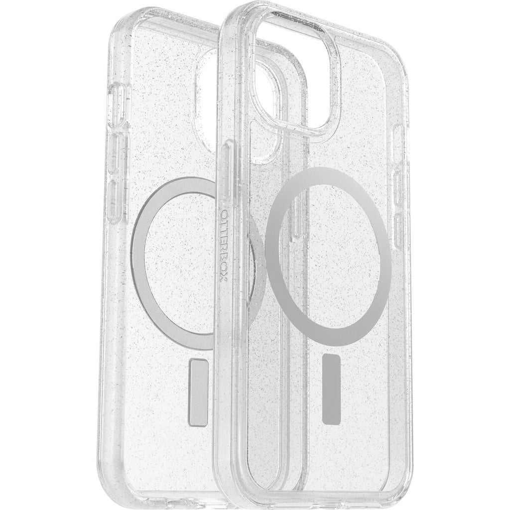 OtterBox Symmetry+ MagSafe Apple iPhone 15 / iPhone 14 / iPhone 13 (6.1") Case Stardust (Clear Glitter) - (77-93117), DROP+ 3X Military Standard-0
