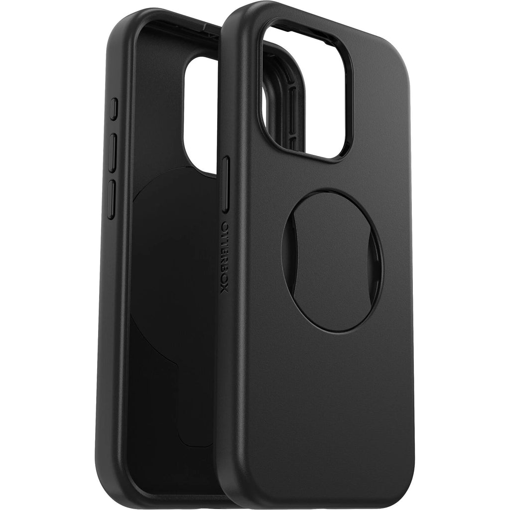 OtterBox OtterGrip Symmetry MagSafe Apple iPhone 15 Pro (6.1") Case Black - (77-93133), Antimicrobial, DROP+ 3X Military Standard-0