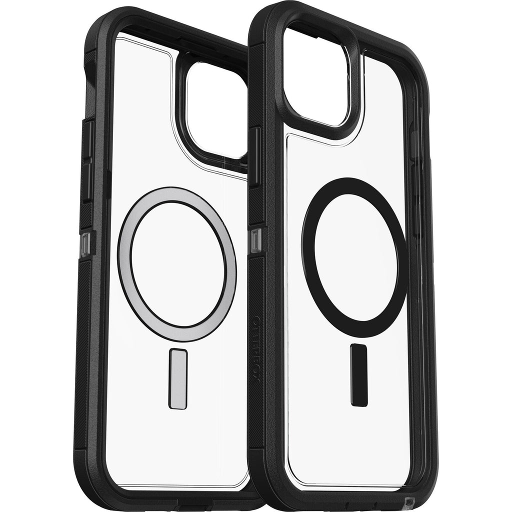 OtterBox Defender XT MagSafe Apple iPhone 15 Pro Max (6.7") Case Dark Side (Clear / Black) - (77-93313), DROP+ 5X Military Standard, Multi-Layer-0