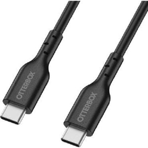 OtterBox USB-C to USB-C (2.0) PD Fast Charge Cable (1M) -Black(78-81356),3 AMPS (60W),Samsung Galaxy,Apple iPhone,iPad,MacBook,Google,OPPO,Nokia-0