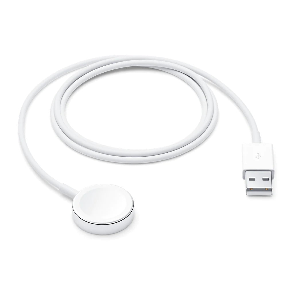 Pisen Apple Watch Magnetic Fast Charger to USB-A White (1m) - White, Lightweight, Easy-to-Carry Portable design, Smart Charging, Aluminium Alloy-0