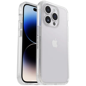 OtterBox Symmetry Clear Apple iPhone 14 Pro Case Clear - (77-88620), Antimicrobial, DROP+ 3X Military Standard, Raised Edges, Ultra-Sleek-0