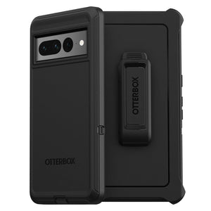 OtterBox Defender Google Pixel 7 Pro 5G (6.7") Case Black - (77-89546), DROP+ 4X Military Standard, Multi-Layer, Included Holster, Raised Edges,Rugged-0