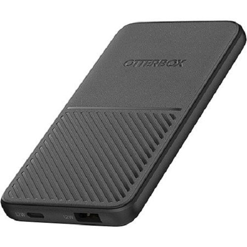 OtterBox 5K mAh Power Bank - Dark Grey (78-80641), Dual Port USB-C (12W)  USB-A (12W), Includes USB-C Cable (15CM), Durable, Perfect for Travel-0