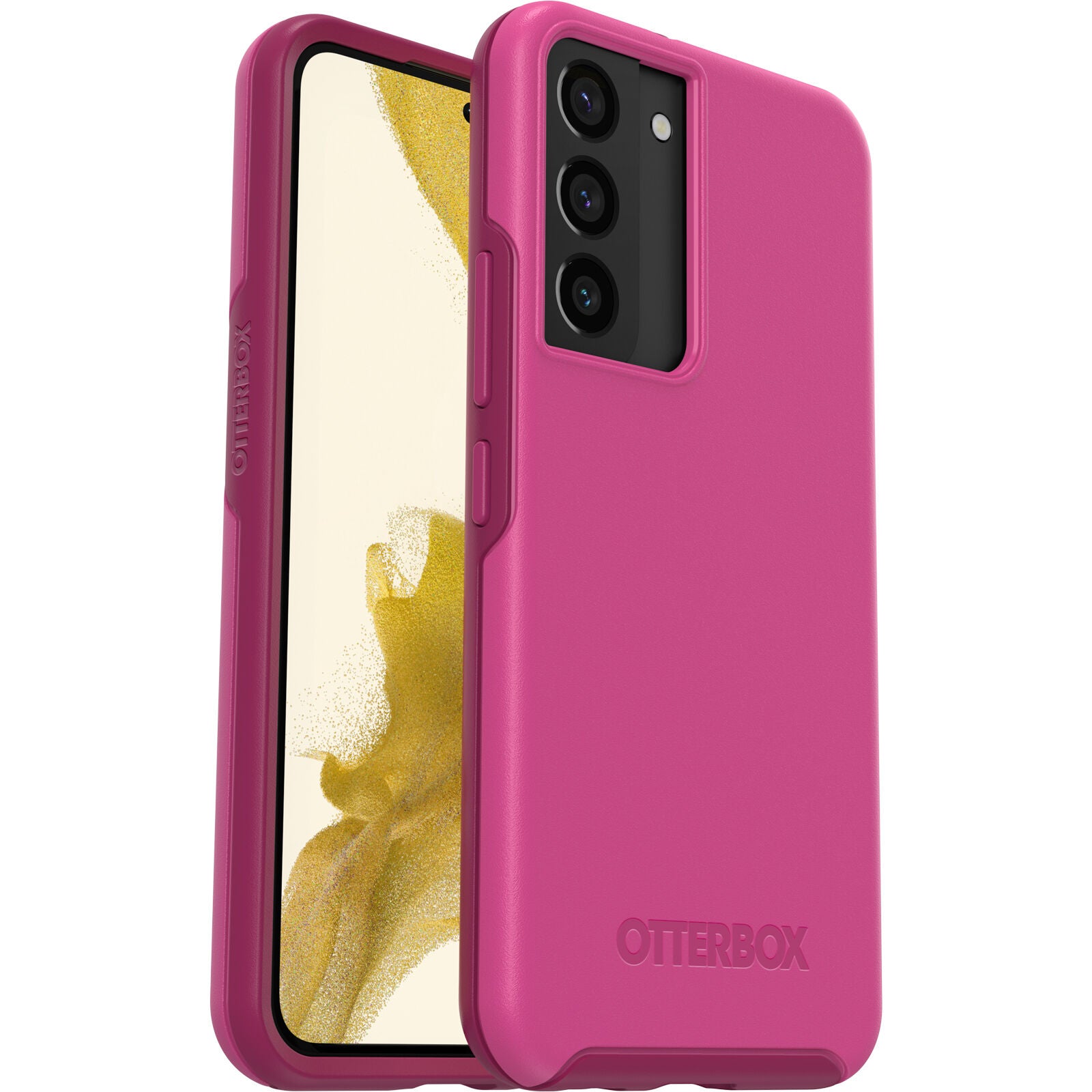 OtterBox Symmetry Samsung Galaxy S22 5G (6.1") Case Case Renaissance Pink - (77-86428), Antimicrobial, DROP+ 3X Military Standard, Raised Edges-0