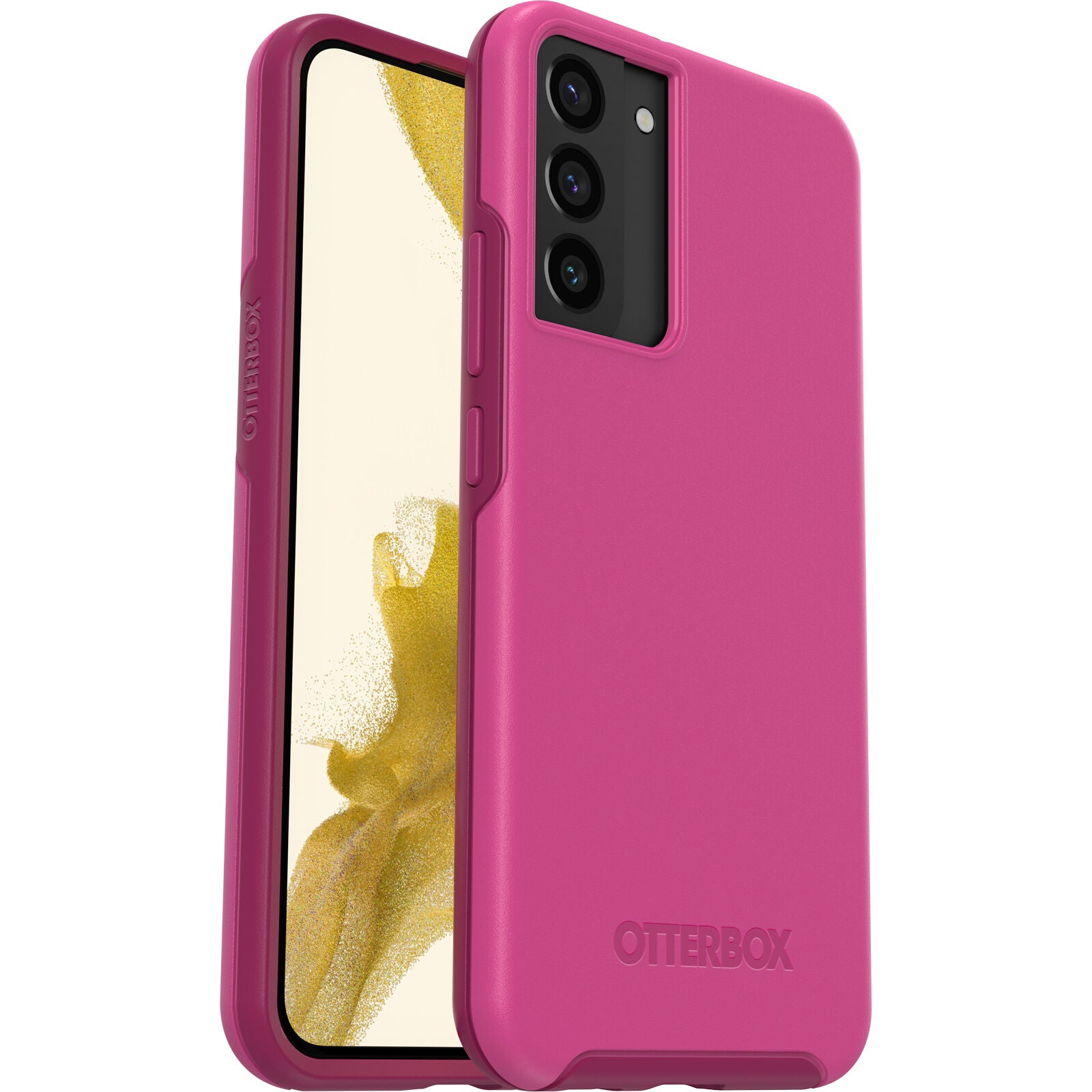 OtterBox Symmetry Samsung Galaxy S22+ 5G (6.6") Case Renaissance Pink - (77-86434), Antimicrobial, DROP+ 3X Military Standard,Raised Edges,Ultra-Sleek-0