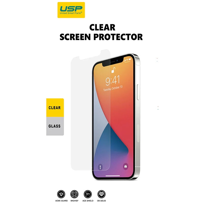 USP Tempered Glass Screen Protector for Apple iPhone 12 / iPhone 12 Pro Clear - 9H Surface Hardness, Perfectly Fit Curves, Anti-Scratch-0