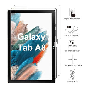 Pisen Samsung Galaxy Tab A8 (10.5'') Premium Tempered Glass Screen Protector - Anti-Glare, Durable, Scratch Resistant, Dust Repelling, Ultra Clear-0