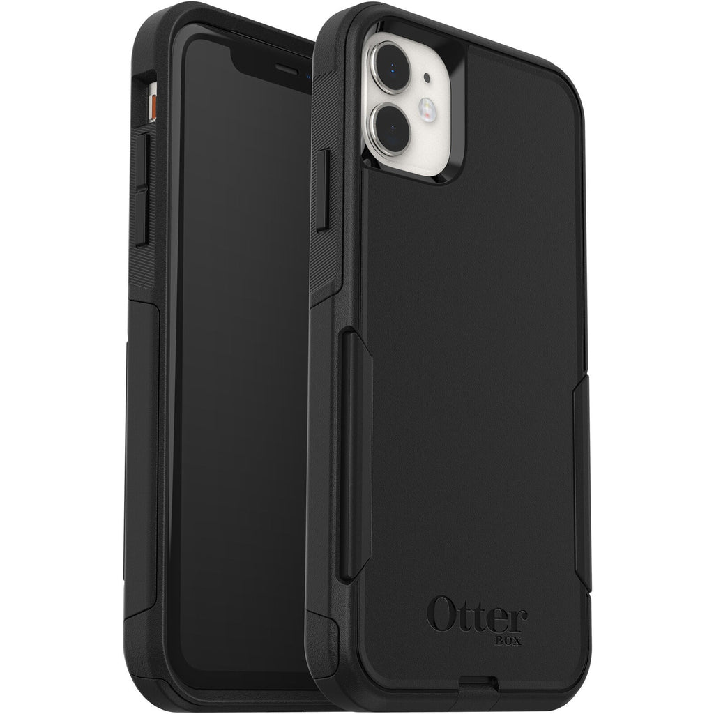 OtterBox Commuter Apple iPhone 11 Case Black - (77-62463), Antimicrobial, DROP+ 3X Military Standard, Dual-Layer, Raised Edges, Port Covers, No-Slip-0