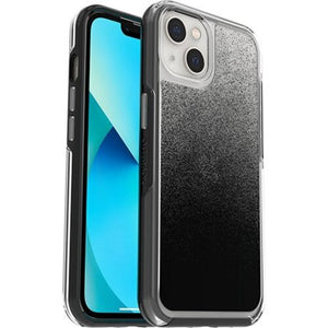 OtterBox Symmetry Clear Apple iPhone 13 Case Ombre Spray (Clear/Black) - (77-85305), Antimicrobial,DROP+ 3X Military Standard,Raised Edges,Ultra-Sleek-0