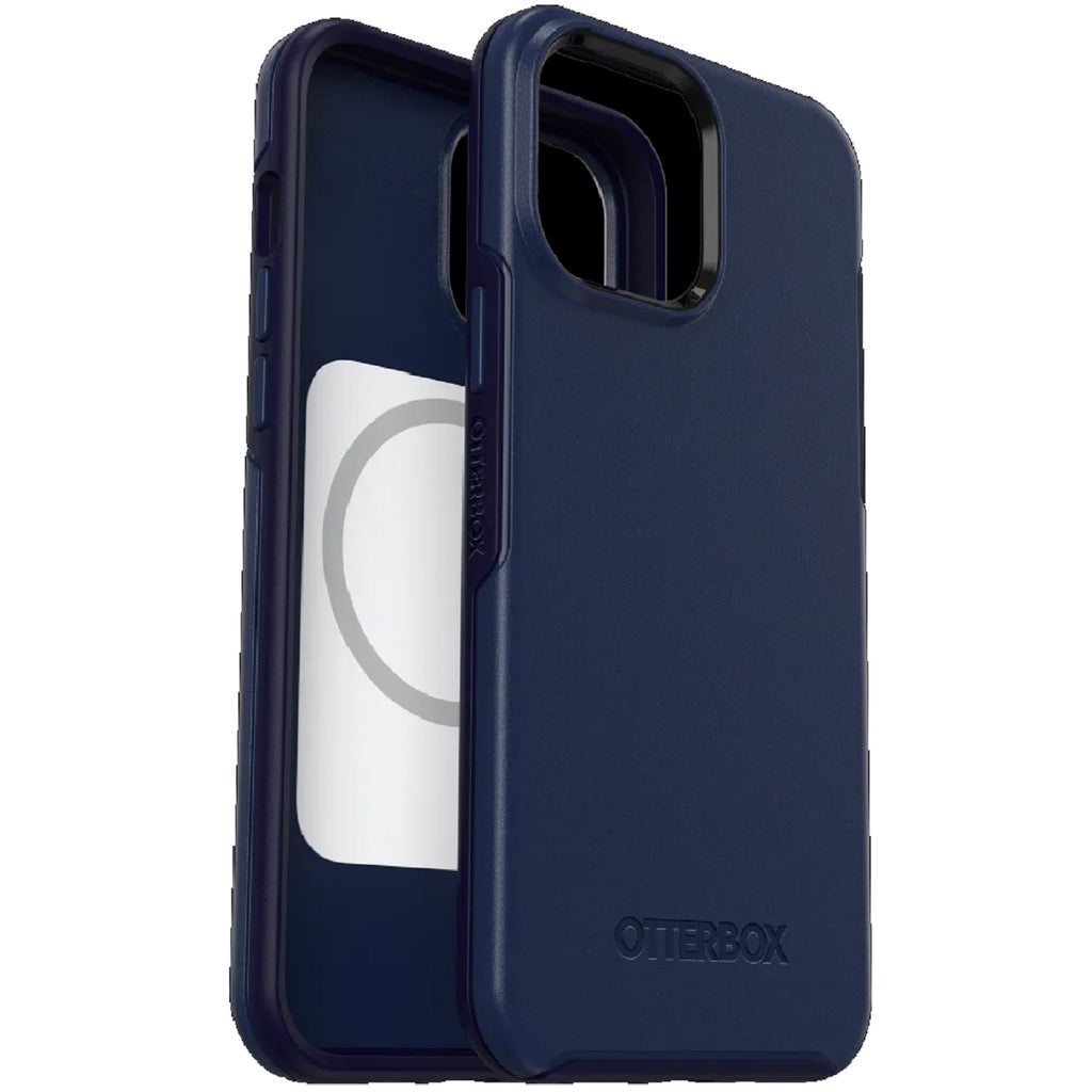 OtterBox Symmetry+ MagSafe Apple iPhone 13 Pro Max / iPhone 12 Pro Max Case Navy Cap (Blue) - (77-83602), Antimicrobial, DROP+ 3X Military Standard-0