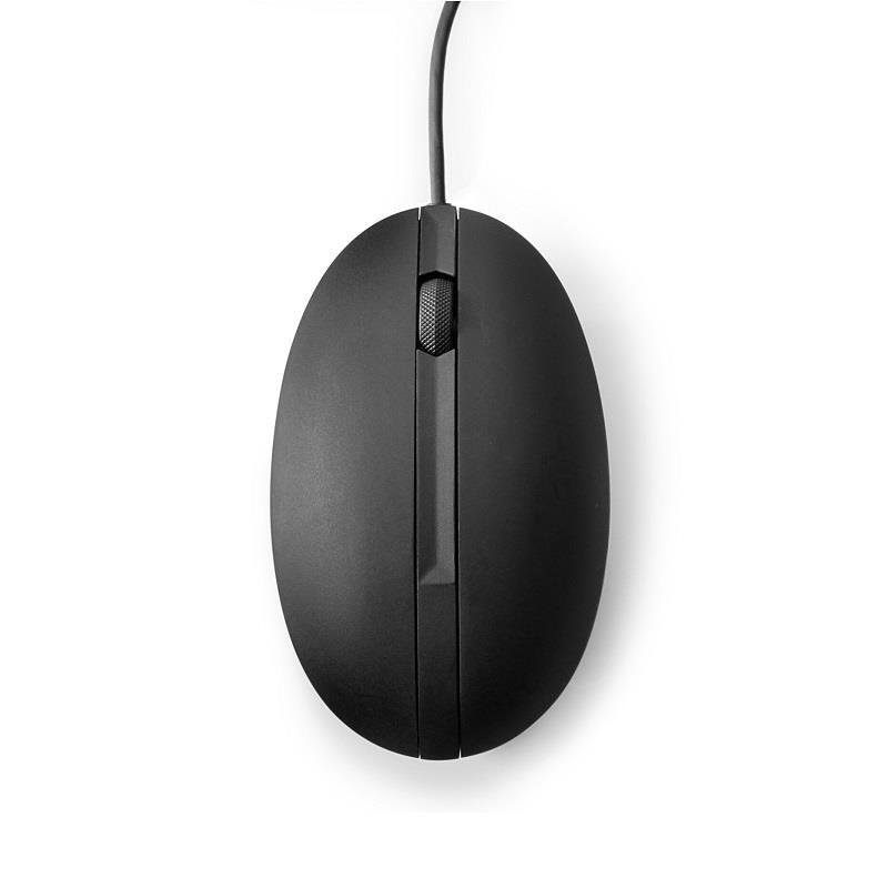HP 128 Laser Wired Mouse - 1200DPI 2 Buttons Scroll Optical Laser Sensor 180cm Cable USB-A Light Weight 80g PlugPlay-0