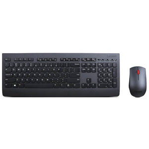 LENOVO Professional Wireless Keyboard  Mouse Combo Stylish Full-Size Slim 3-Zone with Number Pad Quier Premium Ergonomic (US English)-0