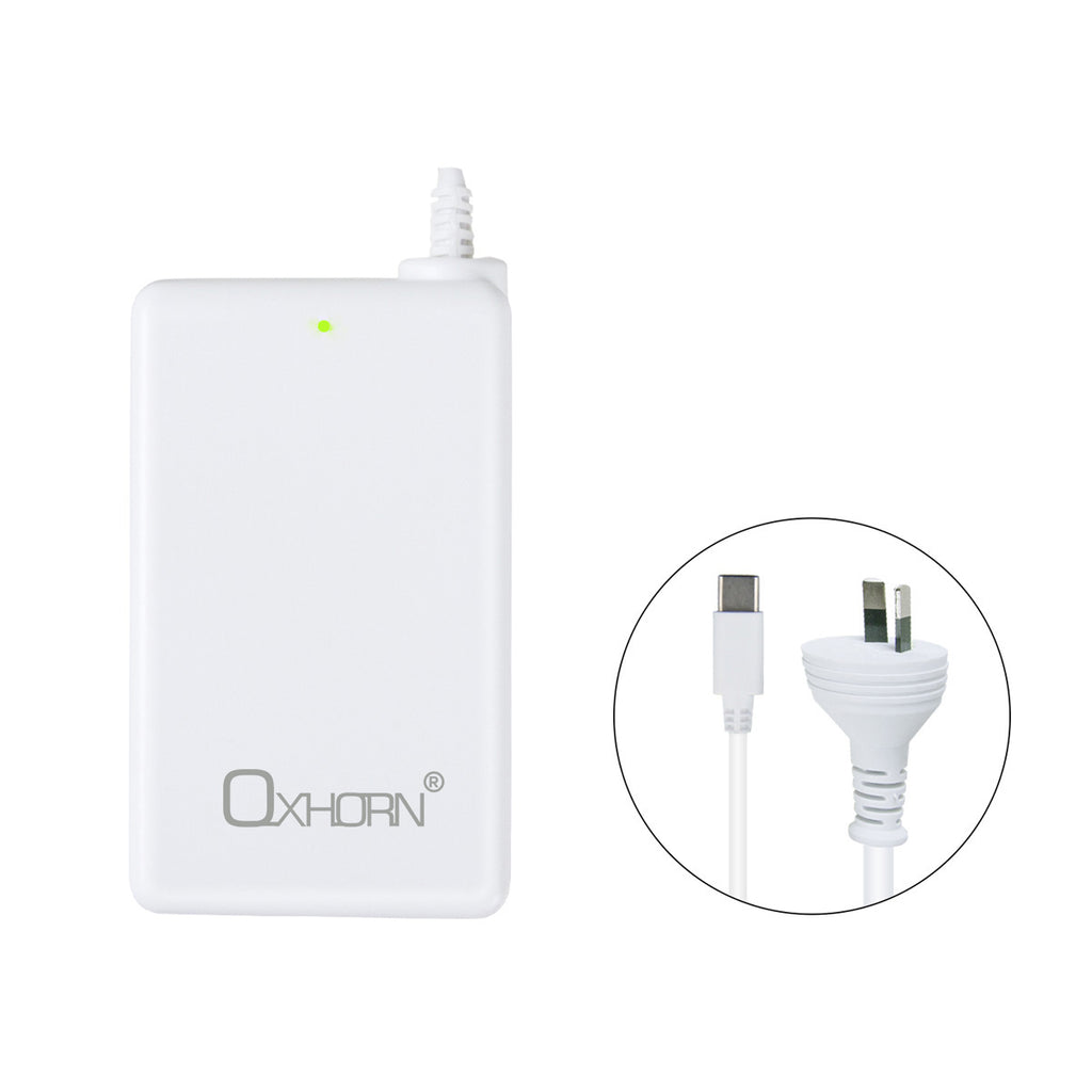Oxhorn 65W AC Power Adapter USB-C Charger Power Delivery for Lenovo HP Dell Asus USB-C Laptop Tablet Mobile Built-in Power Supply Protection 2M Cable-0