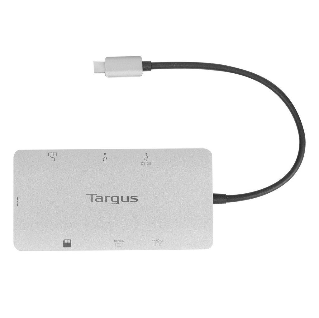 Targus USB-C Dual HDMI 4K Docking Station with 100W Power Delivery Pass-Thru 2xHDMI 2xUSB 3.2 1xSD 1xMicroSD 1xGigabit LAN-0