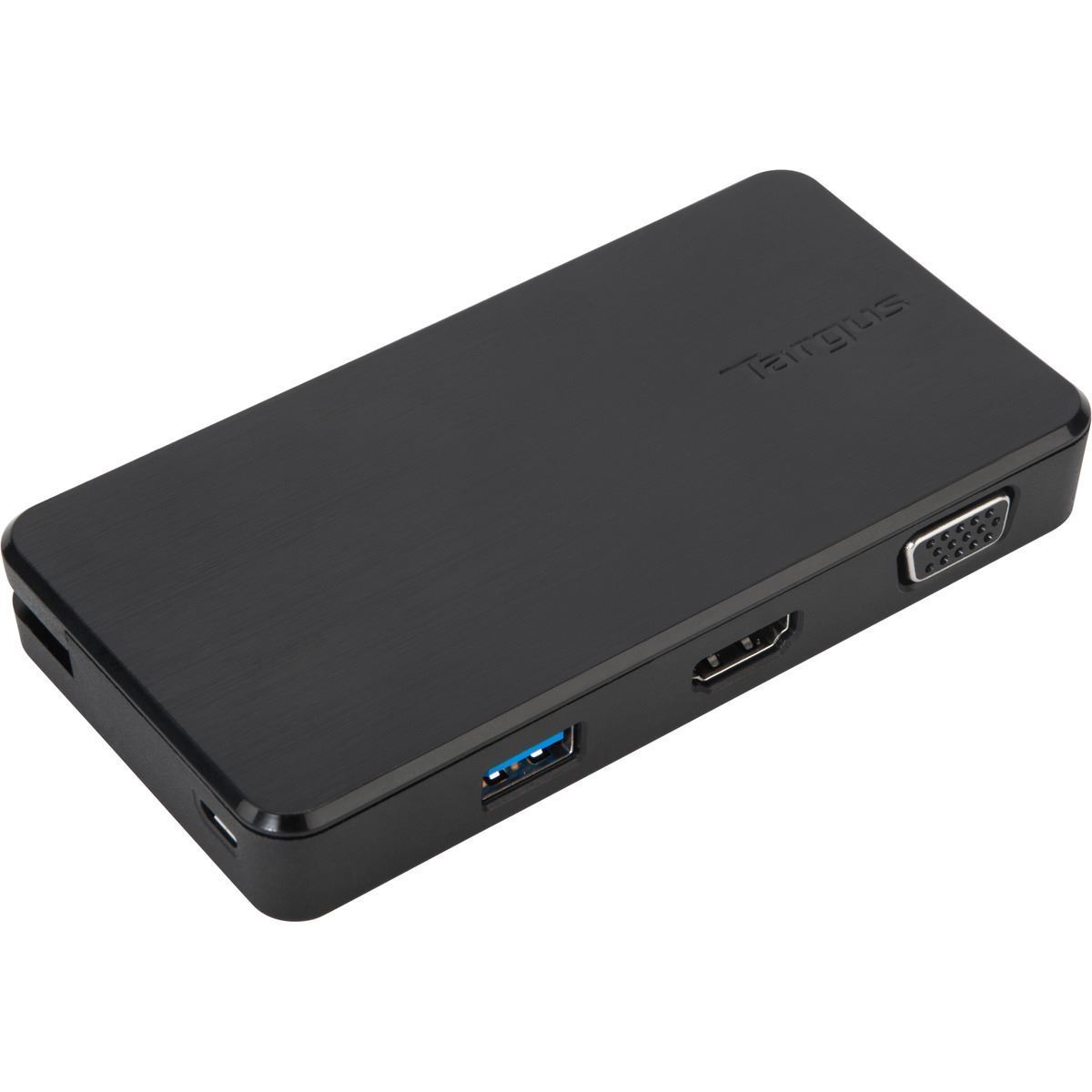 Targus USB 3.0  USB-C Dual Travel Dock Connects 2 monitors, 1x HDMI 1x VGA, Supports Projectors and HDTVs, PCs, Macs, and Android Devices-0