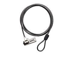 Targus DEFCON® Resettable T-Lock Combo Cable Lock with 2M Steel Cable/ Additional Locking - Black-0