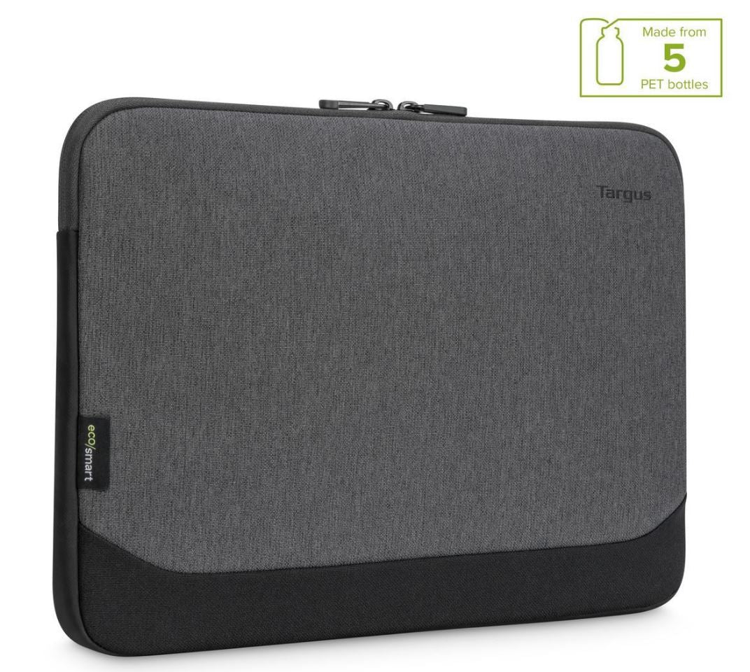 Targus 15.6" Cypress EcoSmart Sleeve for Laptop Notebook Tablet - Up to 15.6", Made with 5 Recycled Plastic Water Bottles - Grey-0