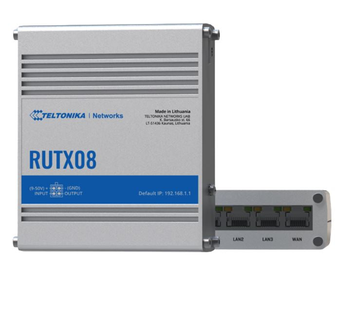 Teltonika RUTX08 - Next Gen VPN Router for Professional Applications - 4xGbE LAN/WAN-0