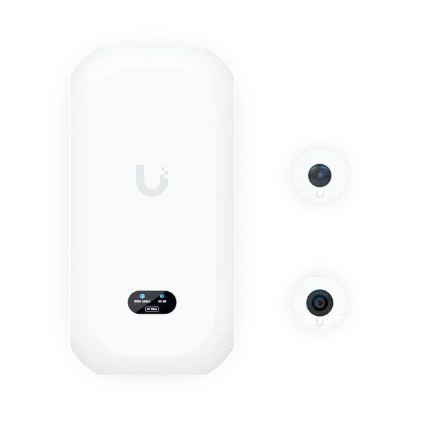 Ubiquiti Camera 8MP Wide Angle Lens (97.5˚ H), 12MP Fisheye 360˚ Lens, Colour LCM Display For Device Status Monitoring-0