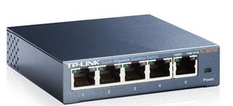 TP-Link TL-SG105 5port Switch Desktop,Gigabit,Steel Case, 5-Port 10/100/1000Mbps RJ45 Supporting Auto-MDI/MDIX,  Plug and Play, Fanless-0